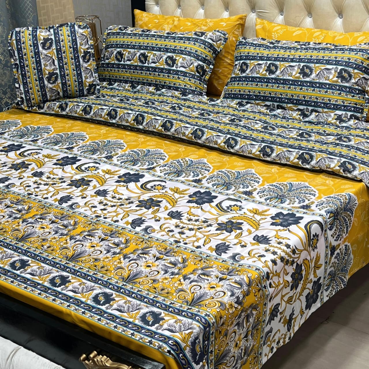 MAHROSH 7Pc Printed Comforter Set - Design 03