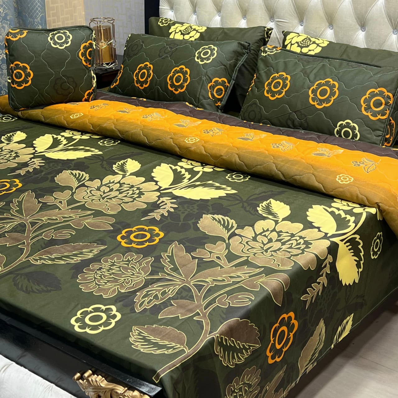 MAHROSH 7Pc Printed Comforter Set - Design 22