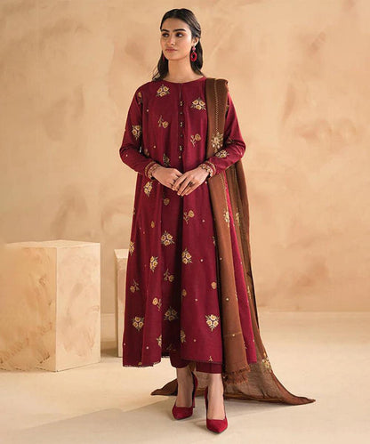 Aisling Dhanak Embroidered 3 Pcs