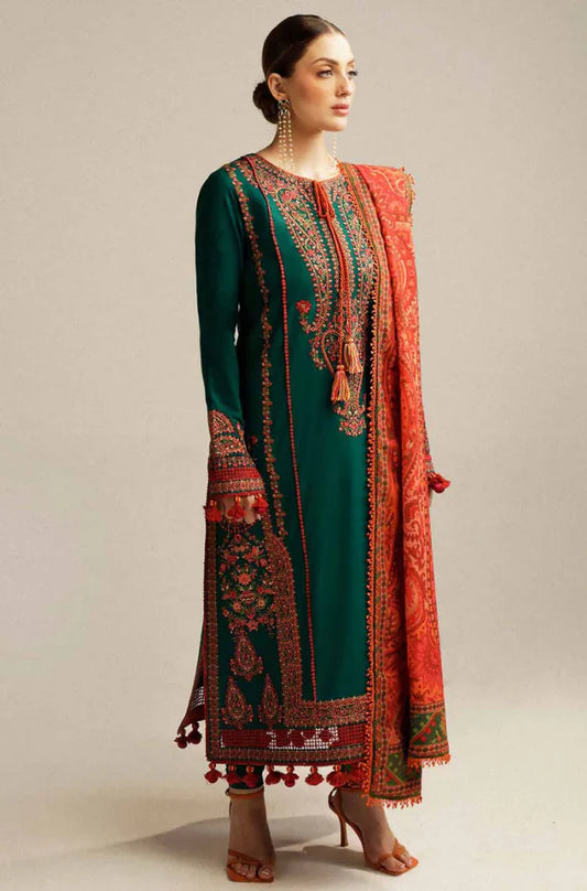 Hussain Rehar Dhanak Embroidered 3 PCS