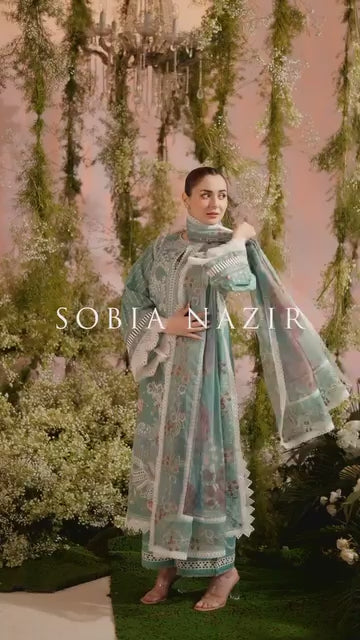 Sobia Nazir Lawn Embroidered 3 pcs