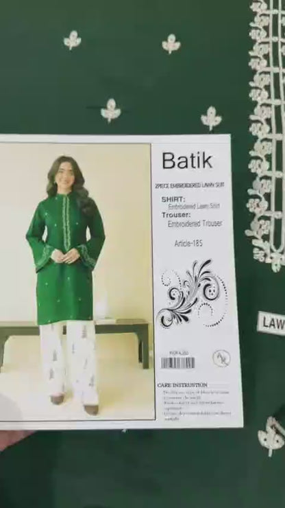 BATIK Lawn Embroidered 2 pcs