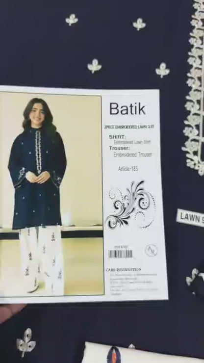 BATIK Lawn Embroidered 2 pcs