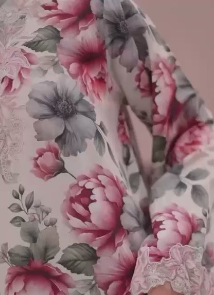 ZARA Lawn Embroidered 3 pcs