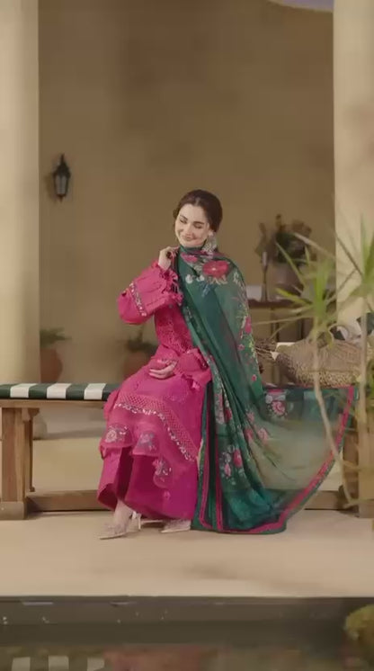 BAROQUE Lawn Embroidered 3 pcs