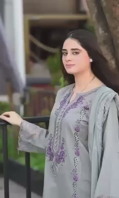 MUSHQ Lawn Embroidered 3 pcs