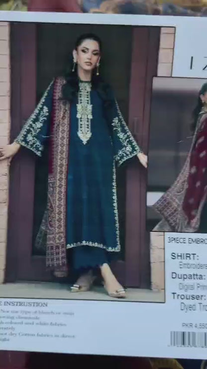 IZEL Lawn Embroidered 3 pcs